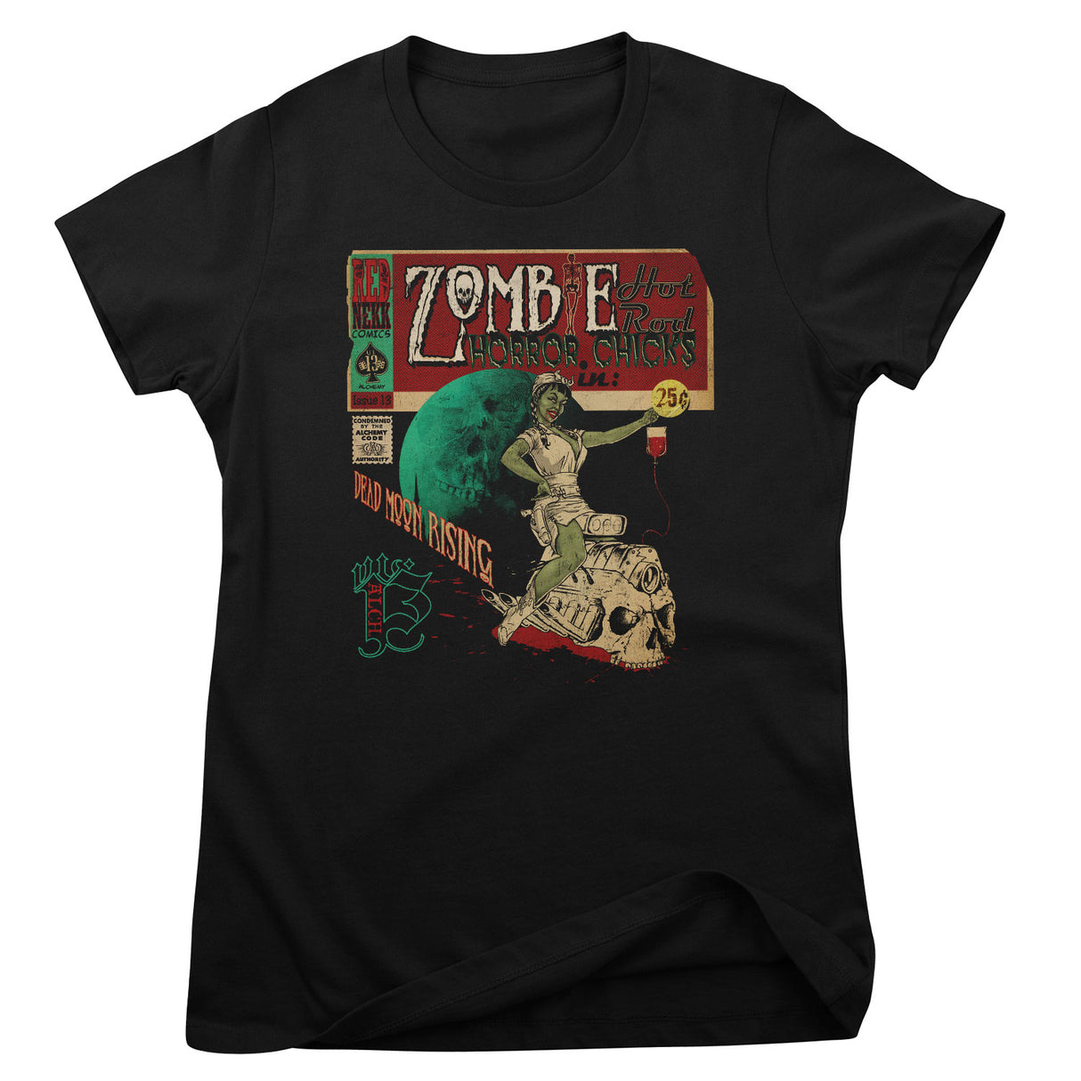 Alchemy - Zombie Horror Chicks Girly Tee