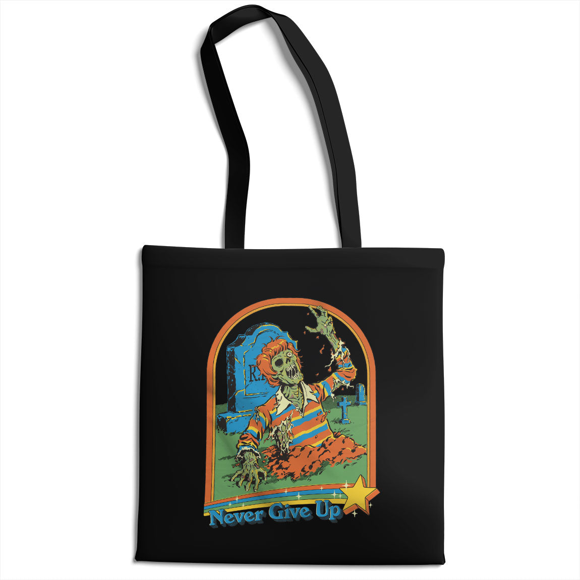 Never Give Up Tote Bag