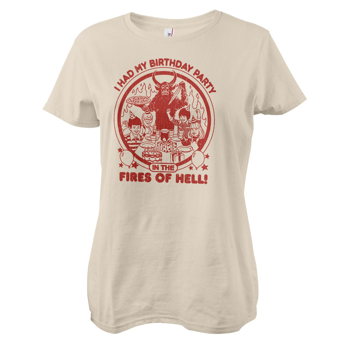 Fires Of Hell Girly Tee