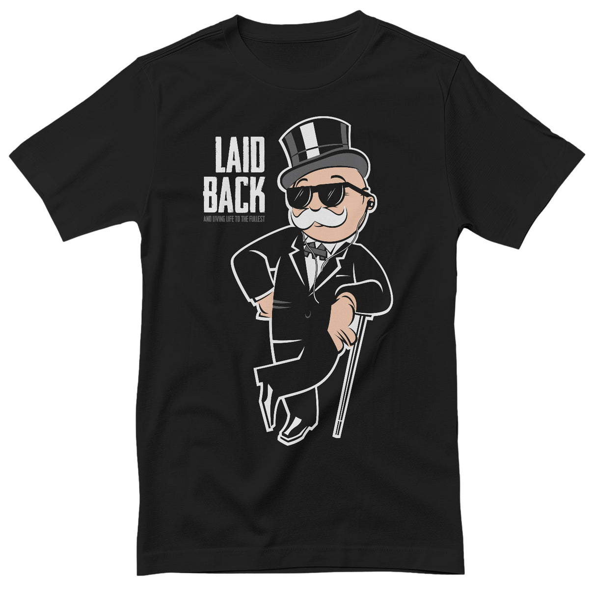 Mr Monopoly - Laid Back T-Shirt