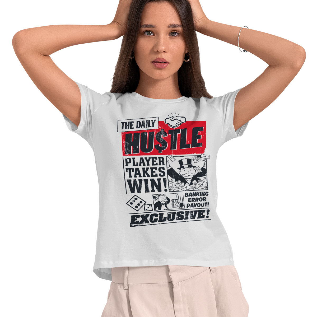 Monopoly - The Daily Hustle Girly Tee