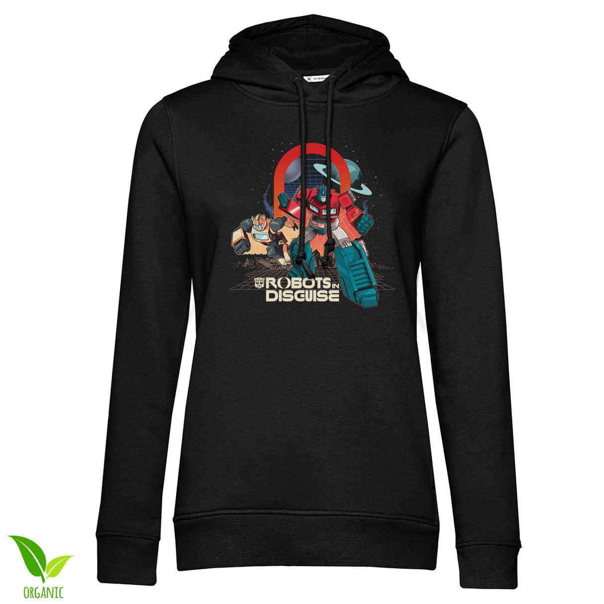 Retro Robots In Discguise Girly Hoodie