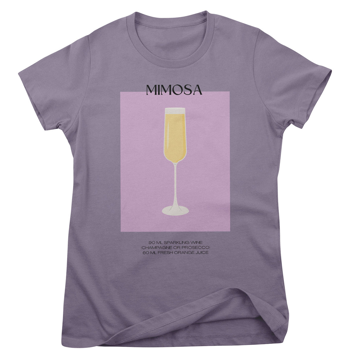 Mimosa - Coctail Recipe Girly Tee