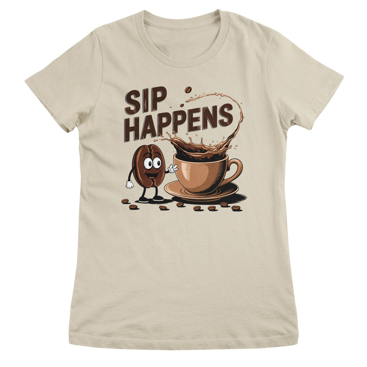 Coffee - Sip Happens Girly Top