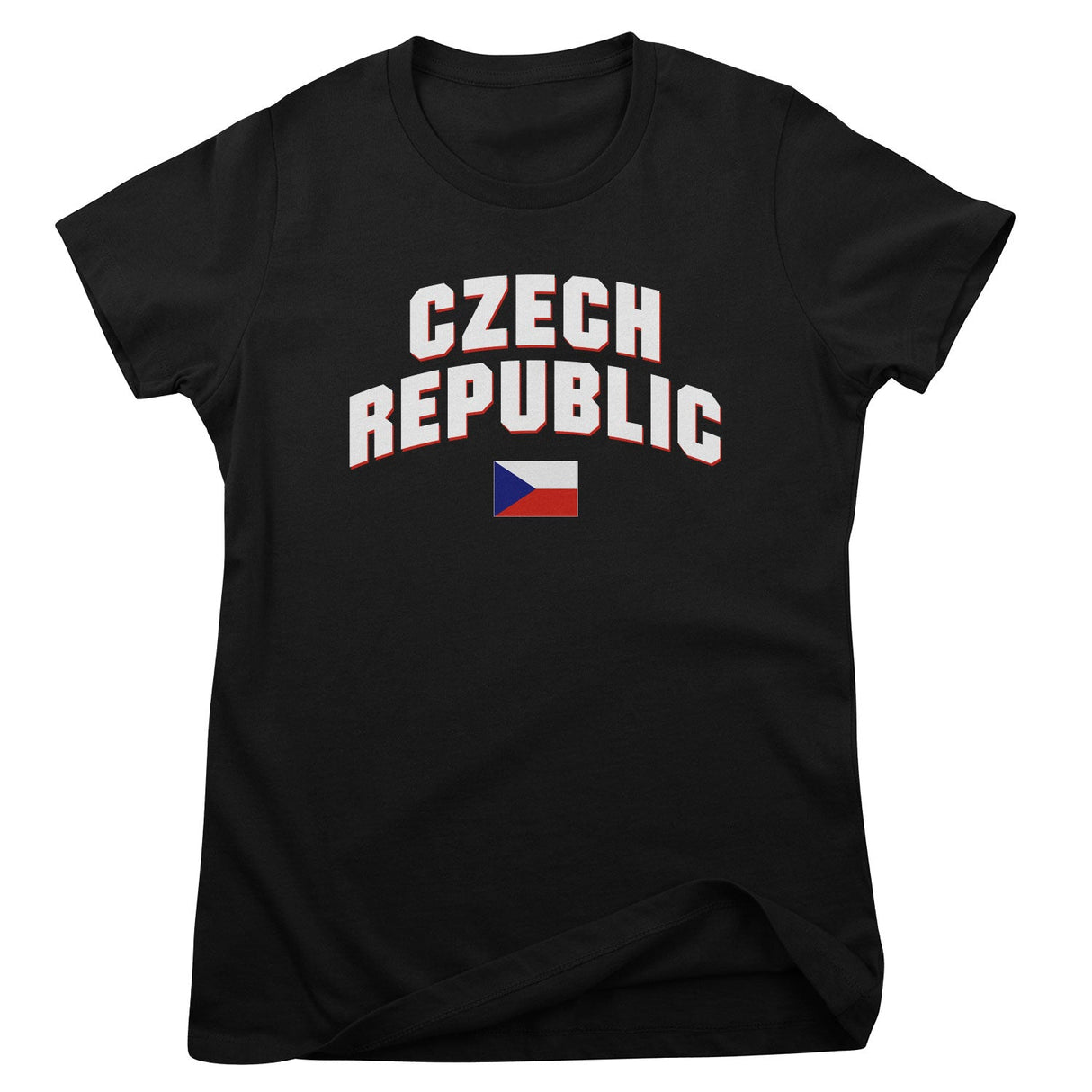 Czech Republic Flag Girly Tee