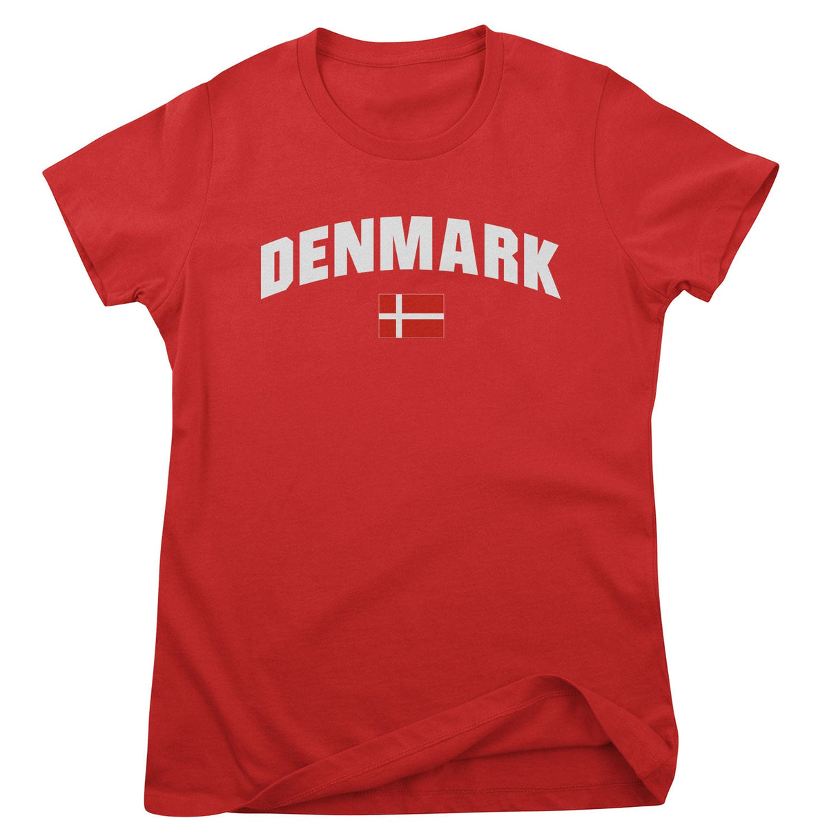 Denmark Flag Girly Tee