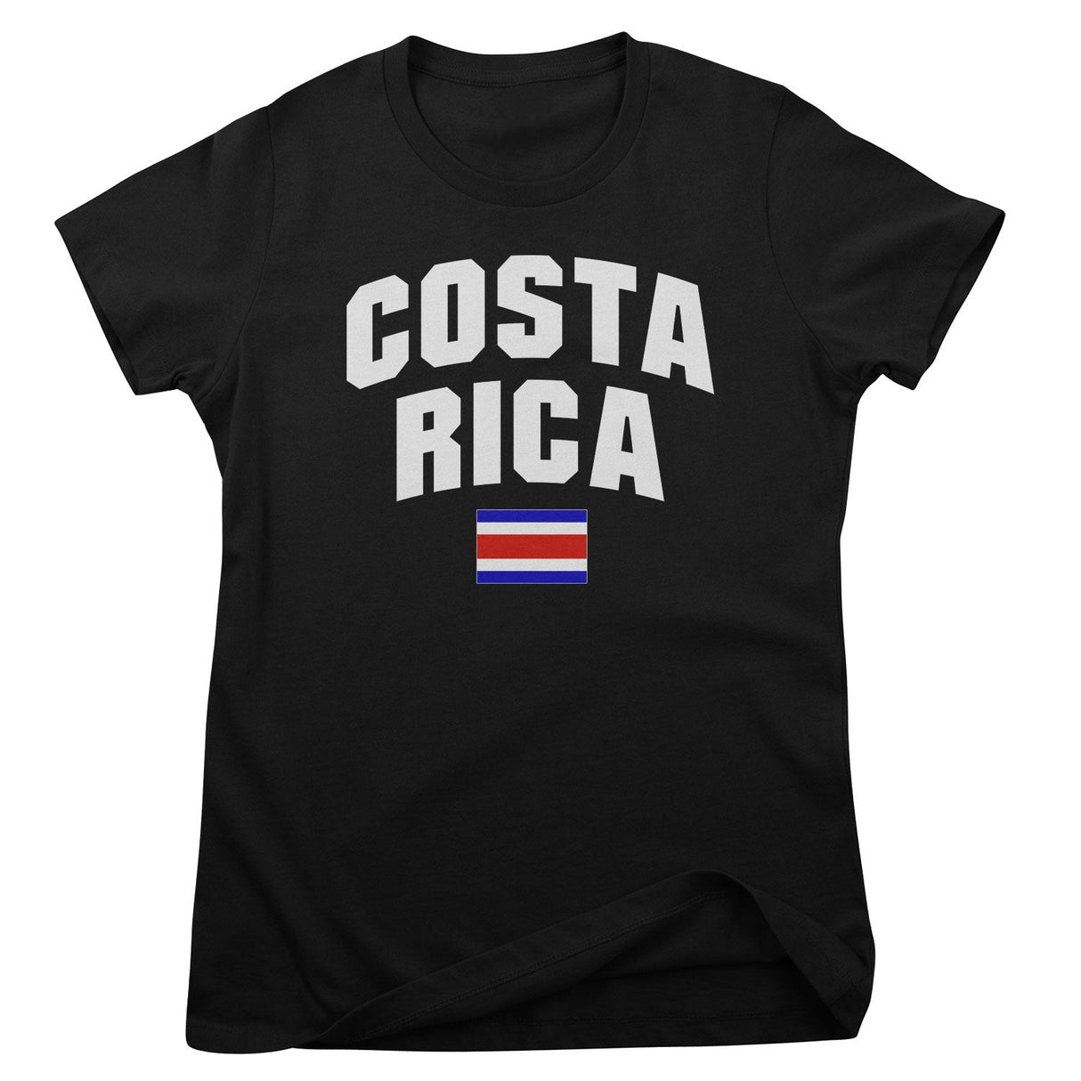 Costa Rica Flag Girly Tee