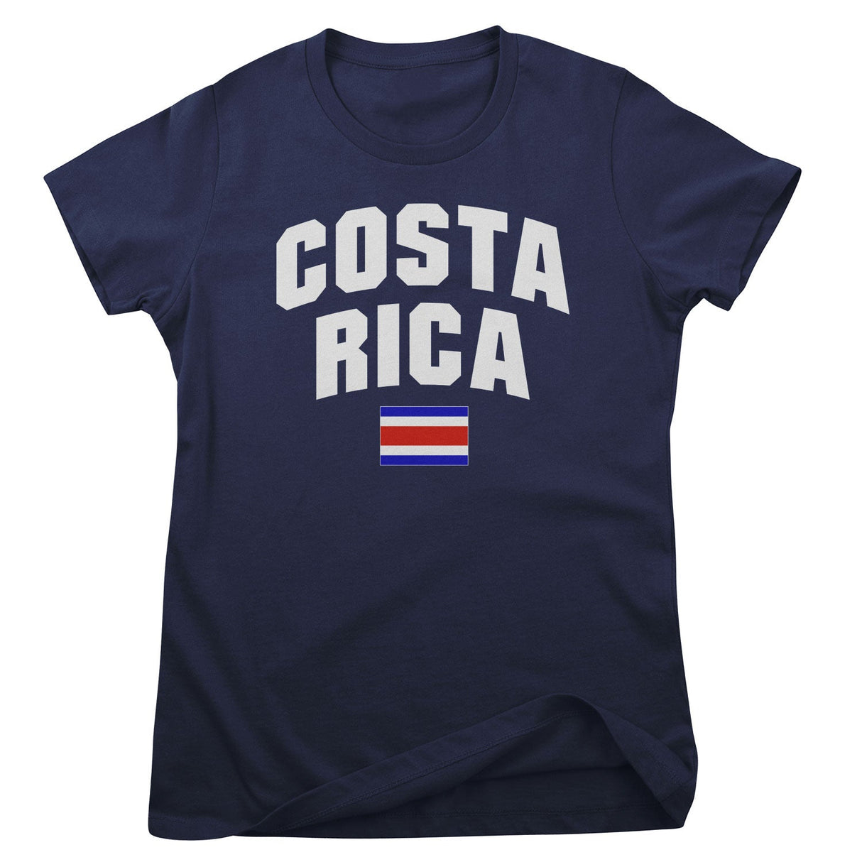 Costa Rica Flag Girly Tee
