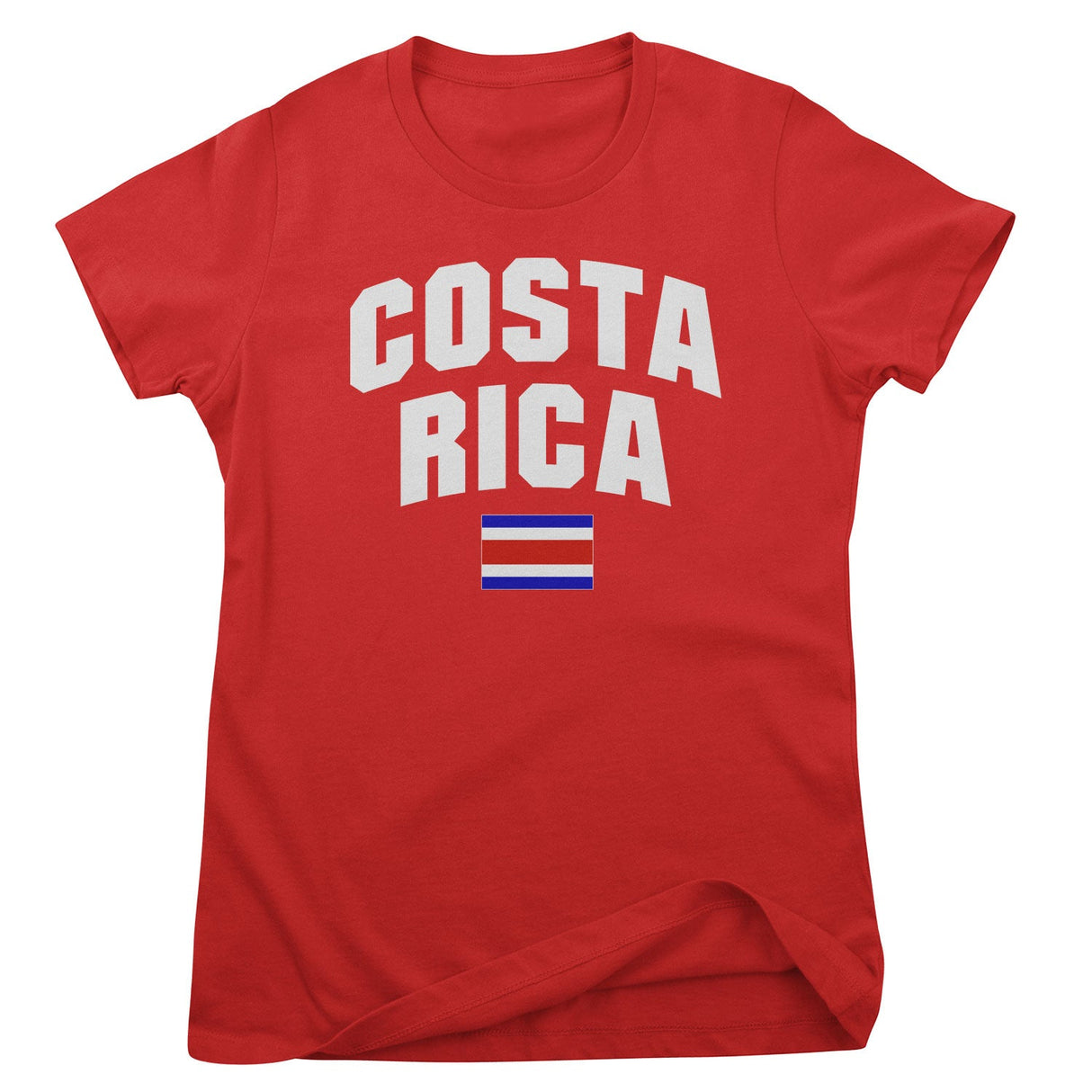 Costa Rica Flag Girly Tee