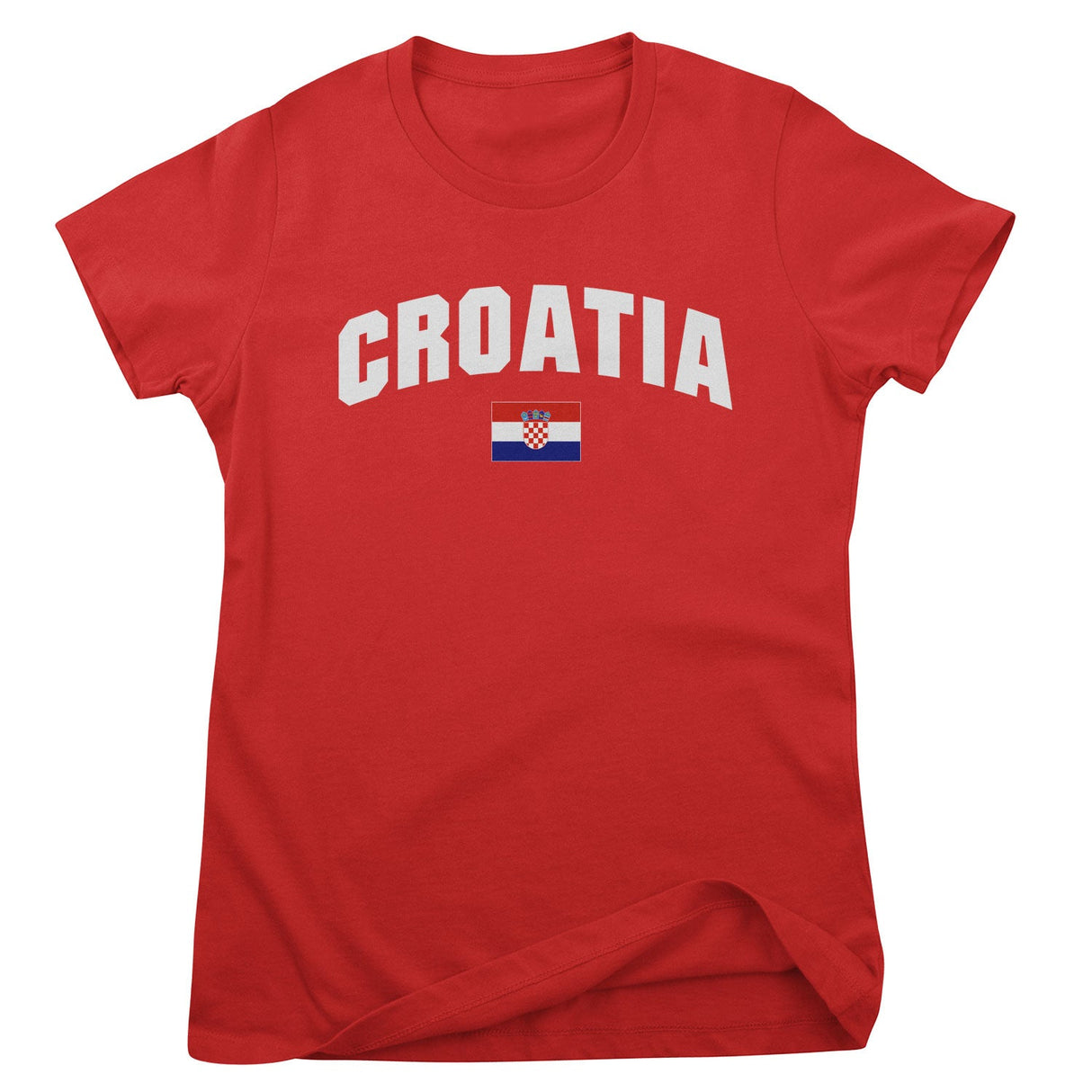 Croatia Flag Girly Tee