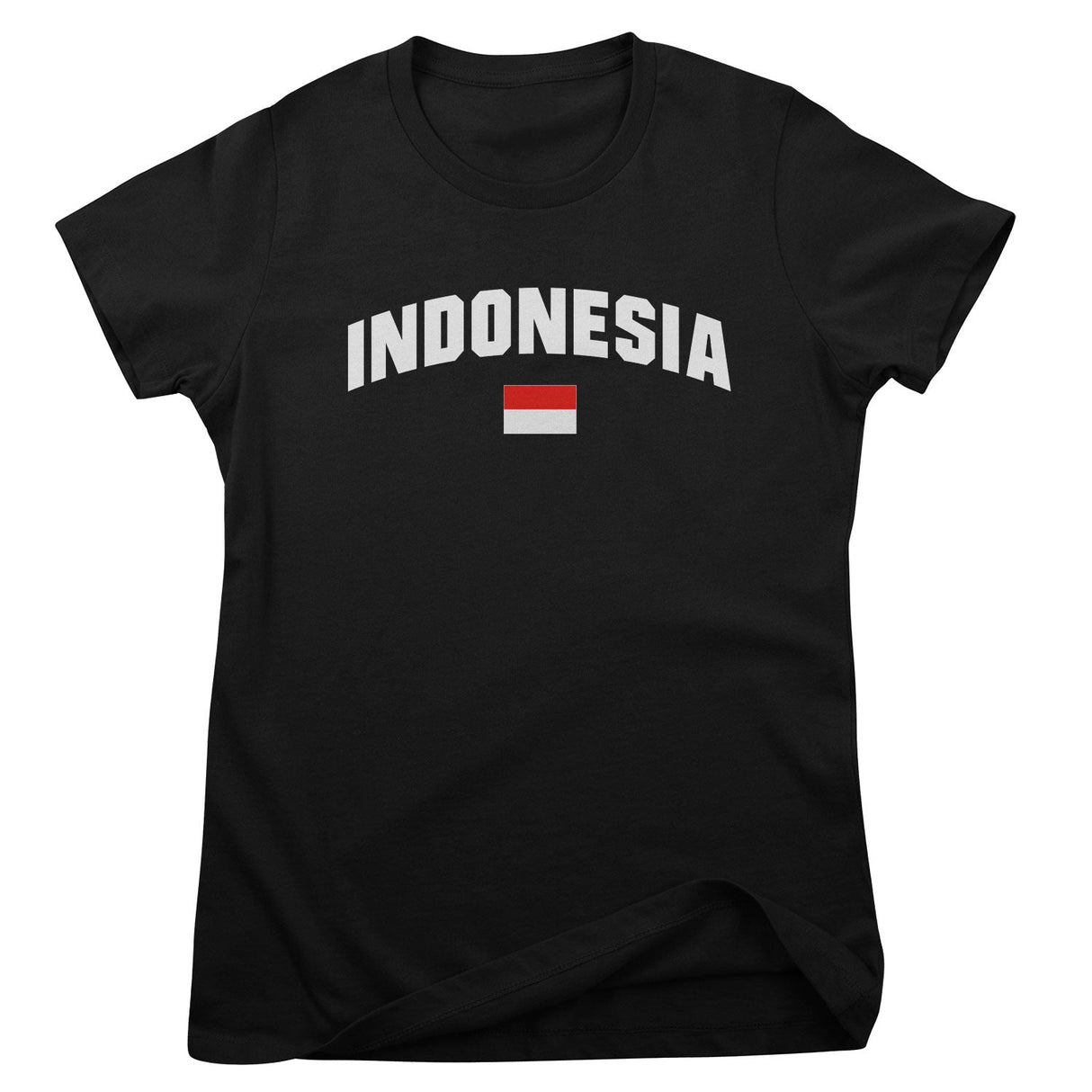 Indonesia Flag Girly Tee