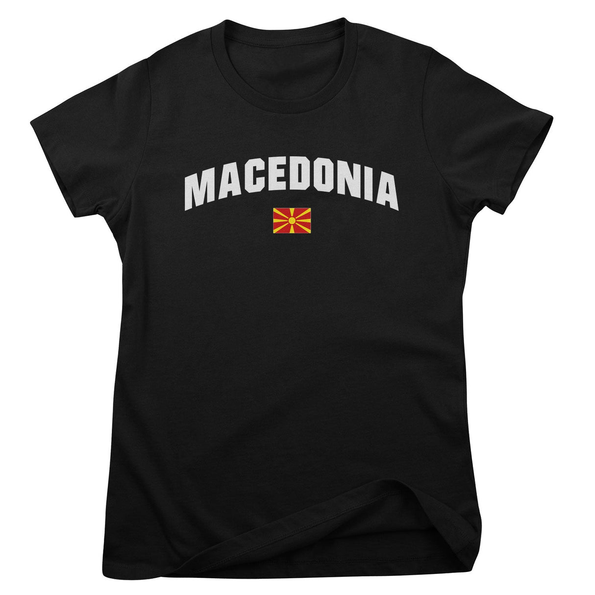 Macedonia Flag Girly Tee