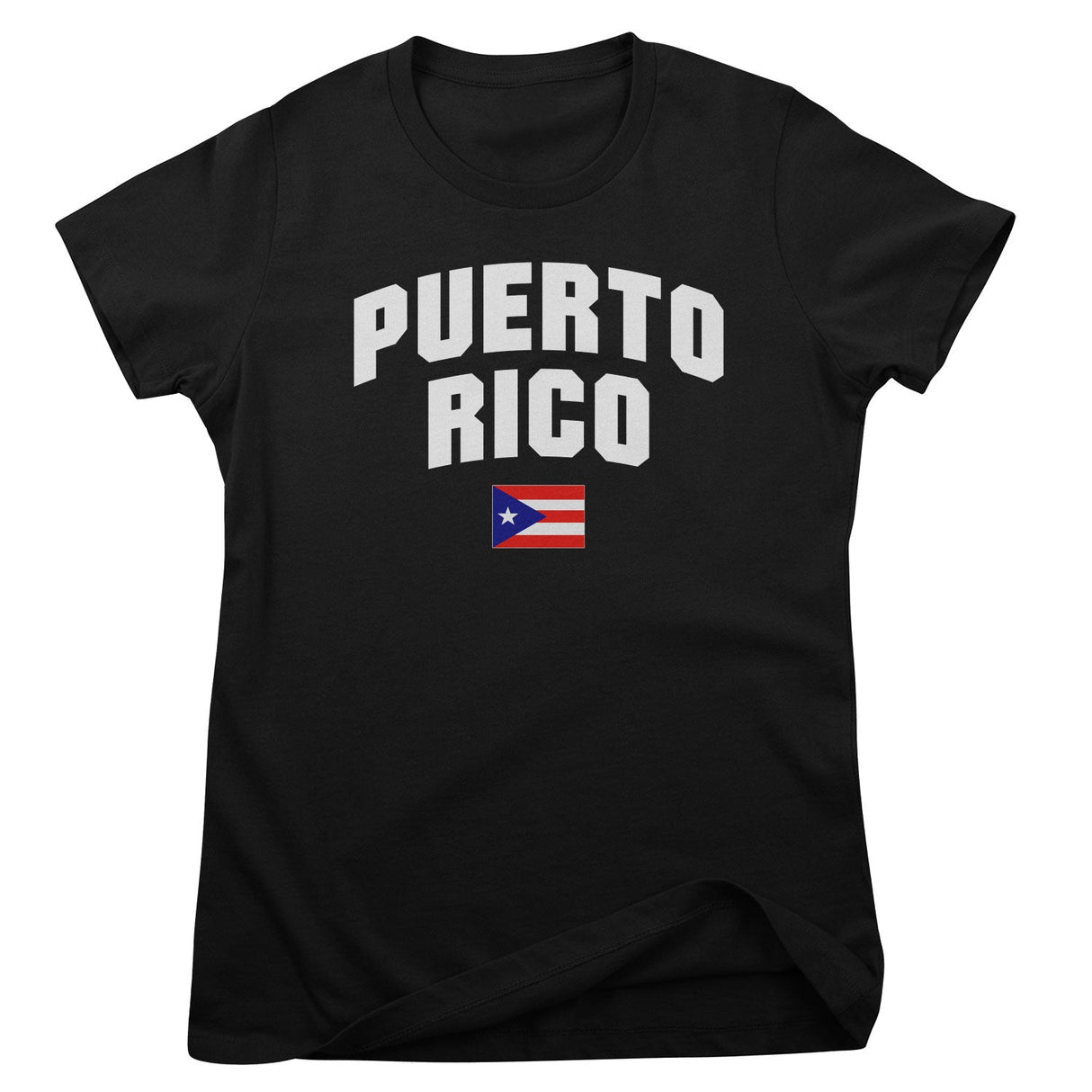 Puerto Rico Flag Girly Tee