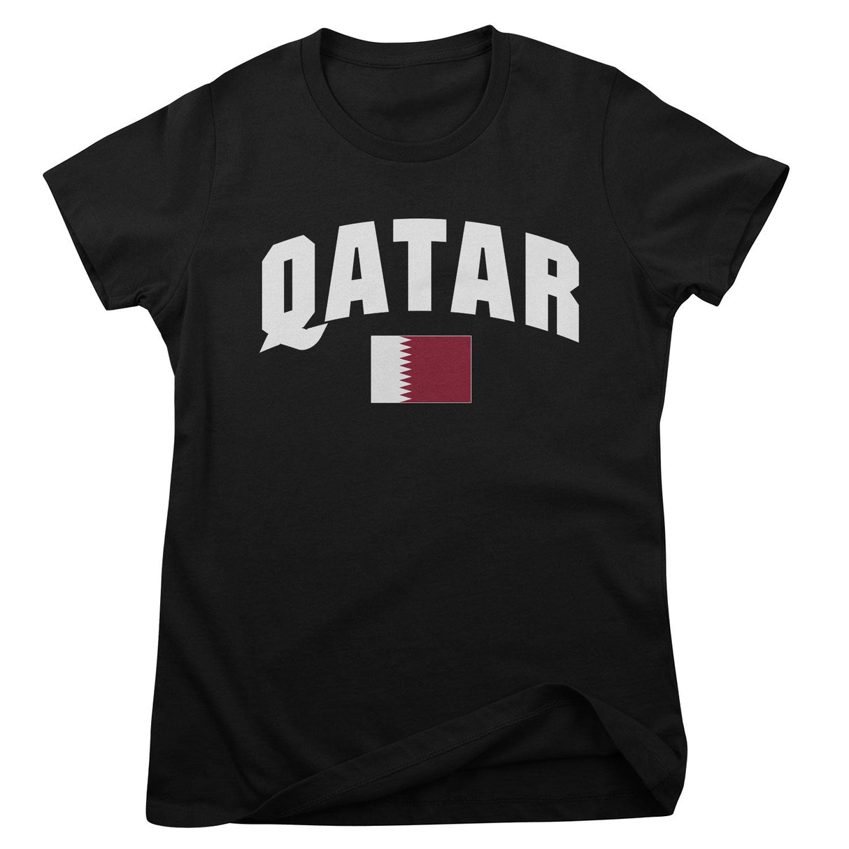 Qatar Flag Girly Tee