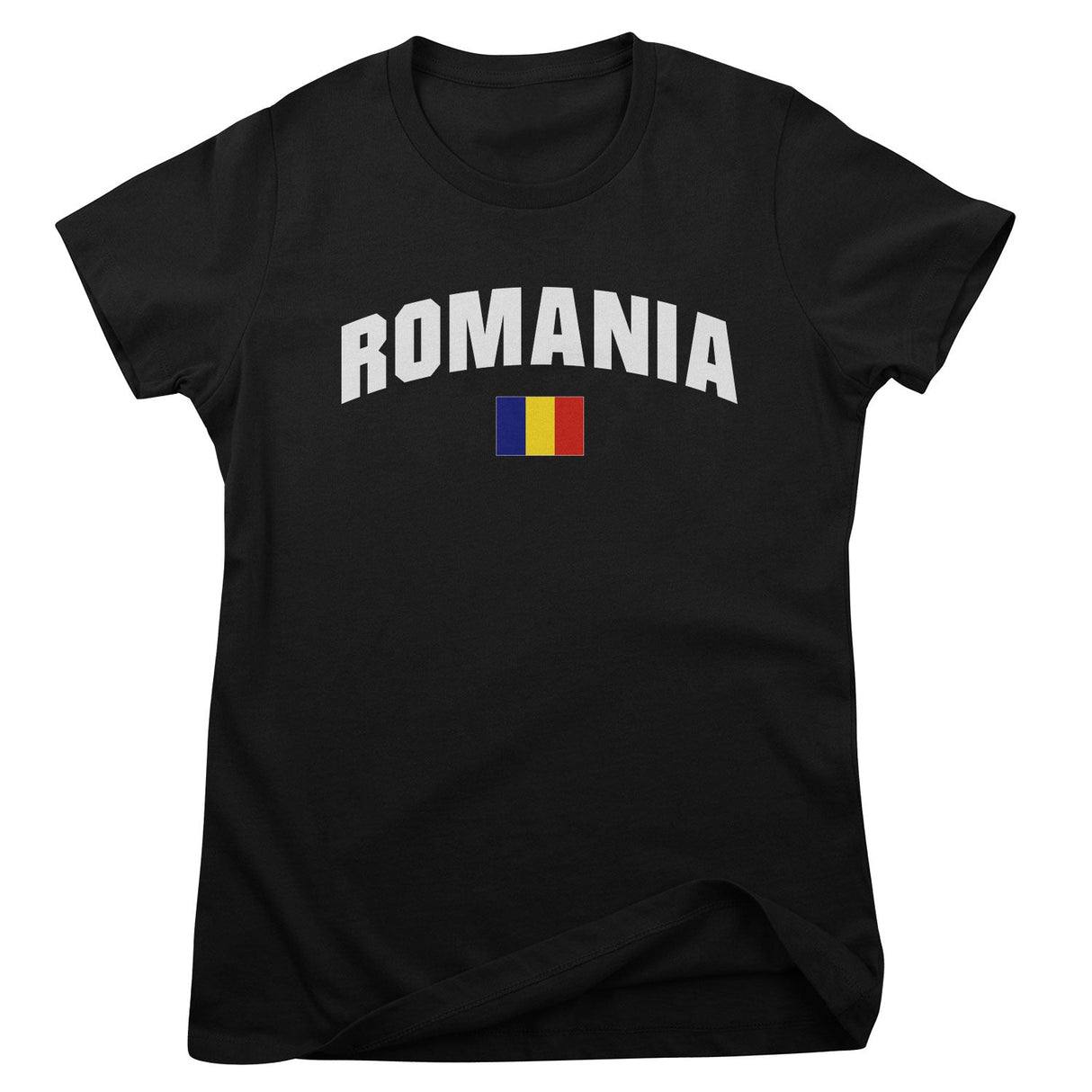 Romania Flag Girly Tee