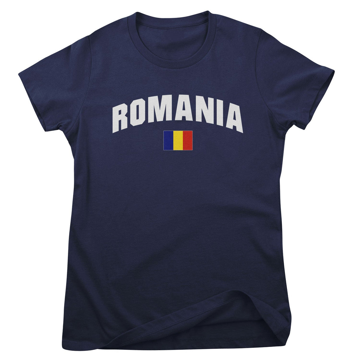 Romania Flag Girly Tee