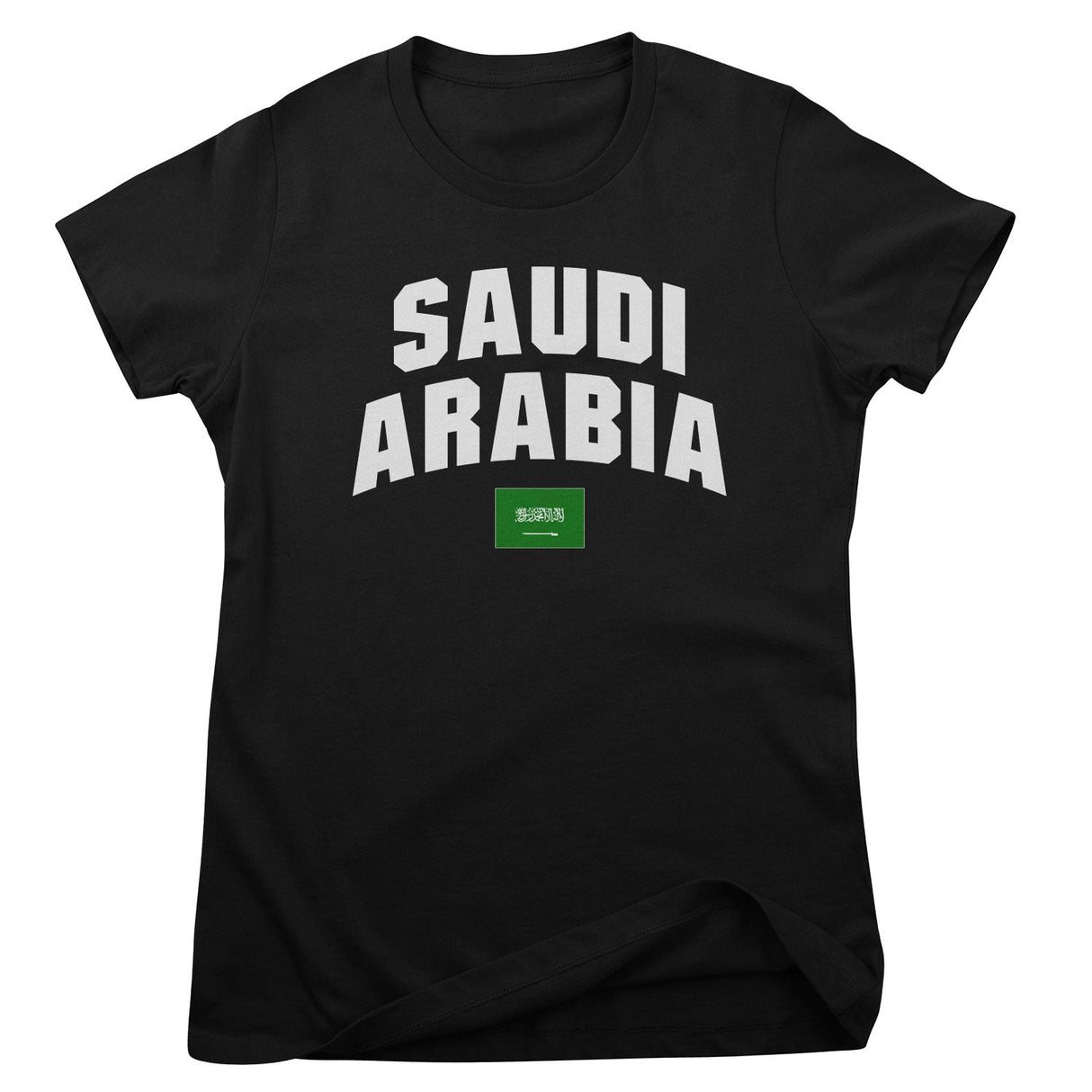 Saudi Arabia Flag Girly Tee