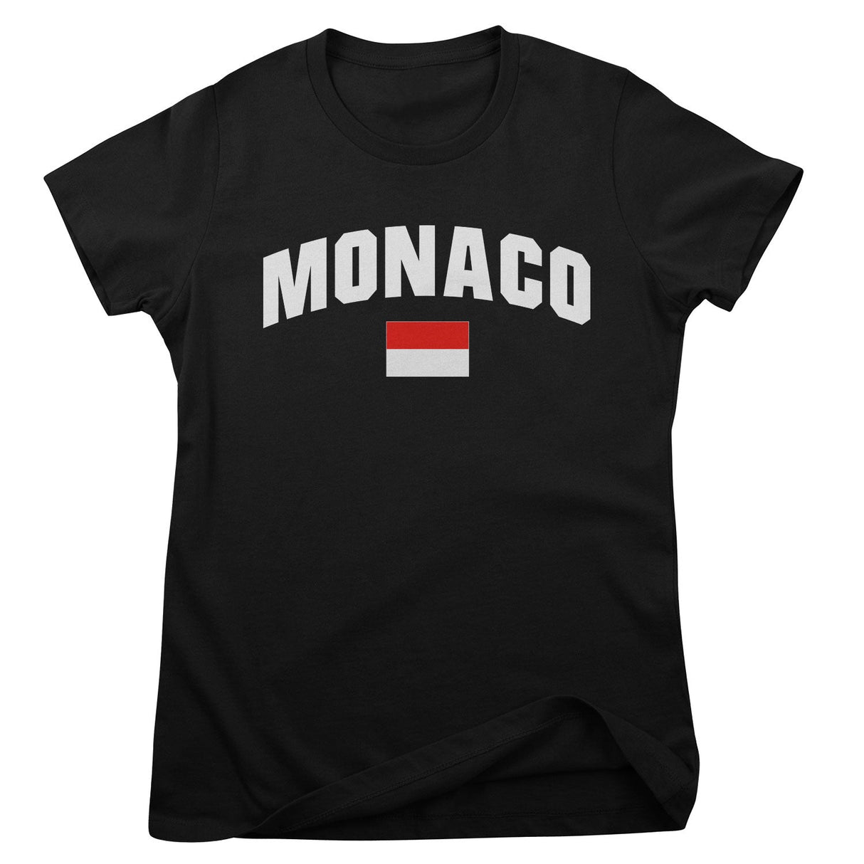 Monaco Flag Girly Tee