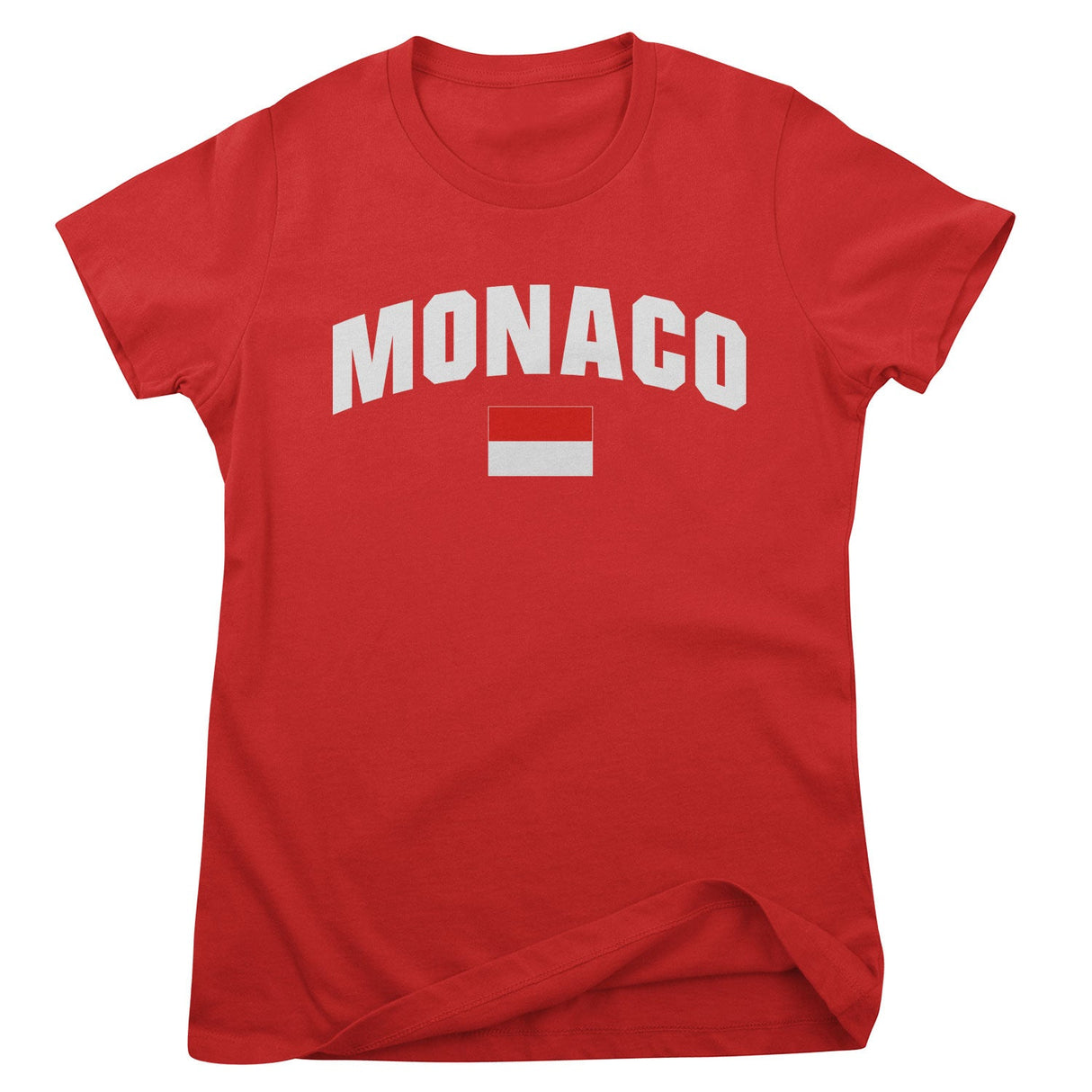 Monaco Flag Girly Tee