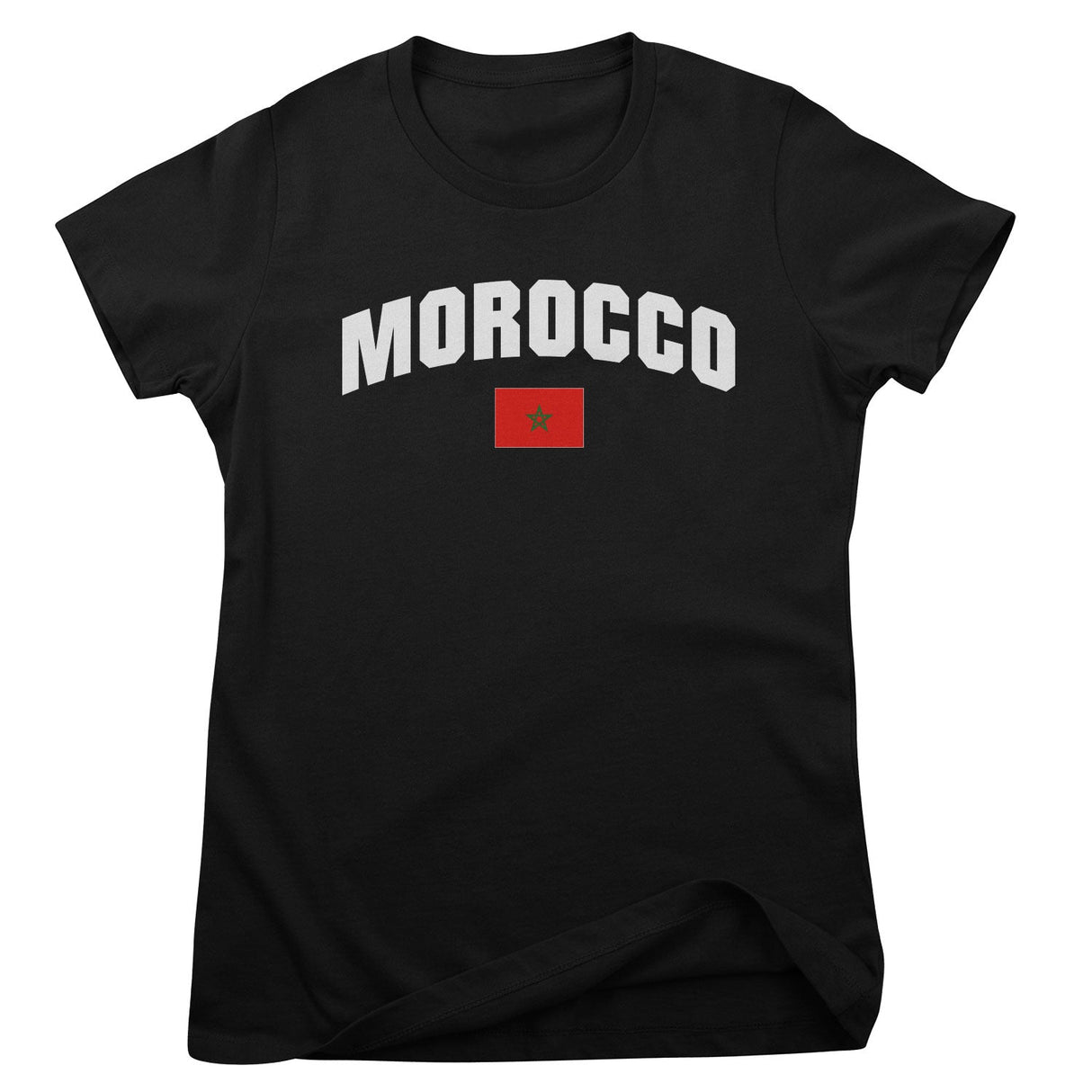 Morocco Flag Girly Tee