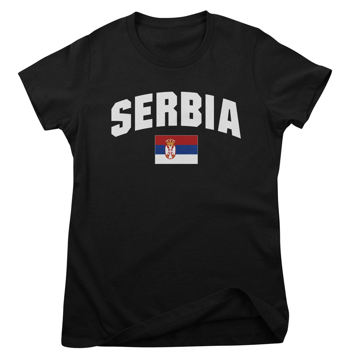 Serbia Flag Girly Tee