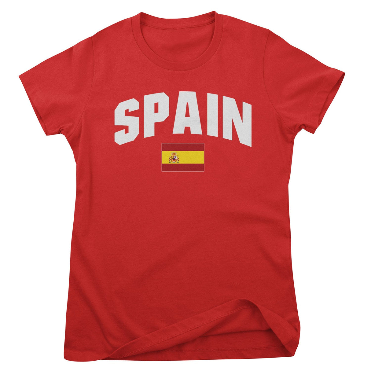 Spain Flag Girly Tee
