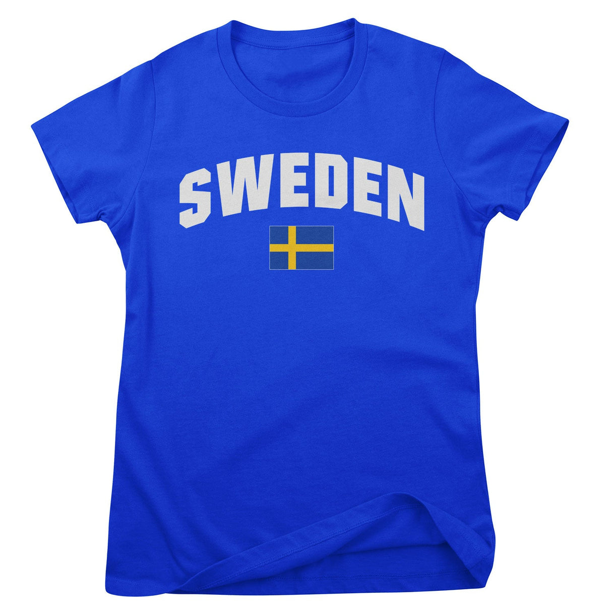 Sweden Flag Girly Tee