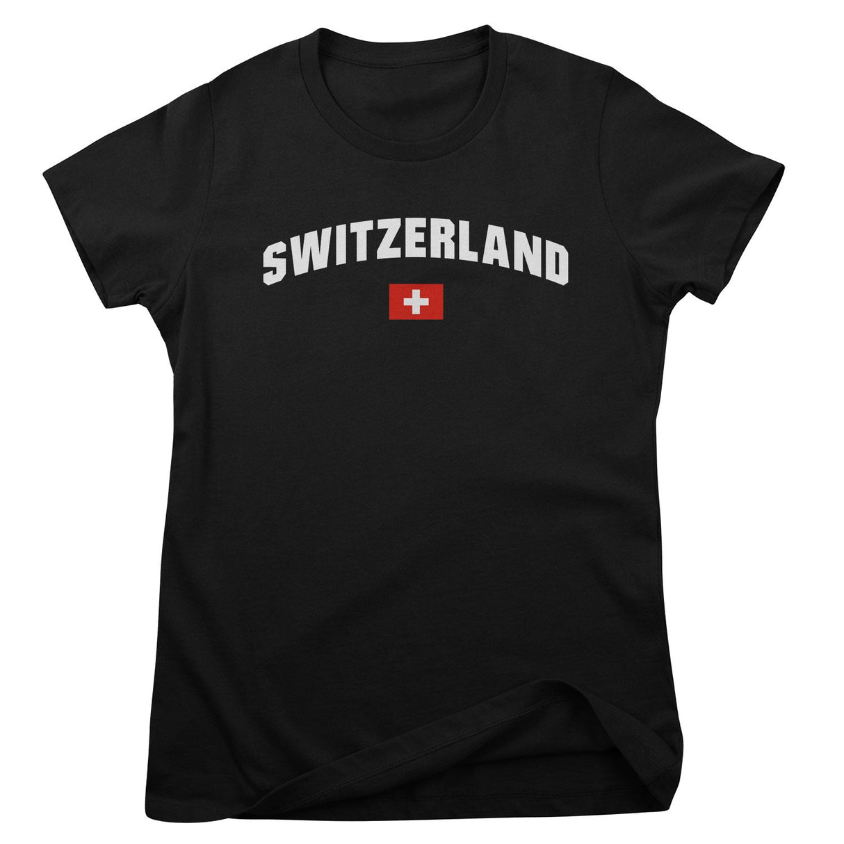 Switzerland Flag Girly Tee