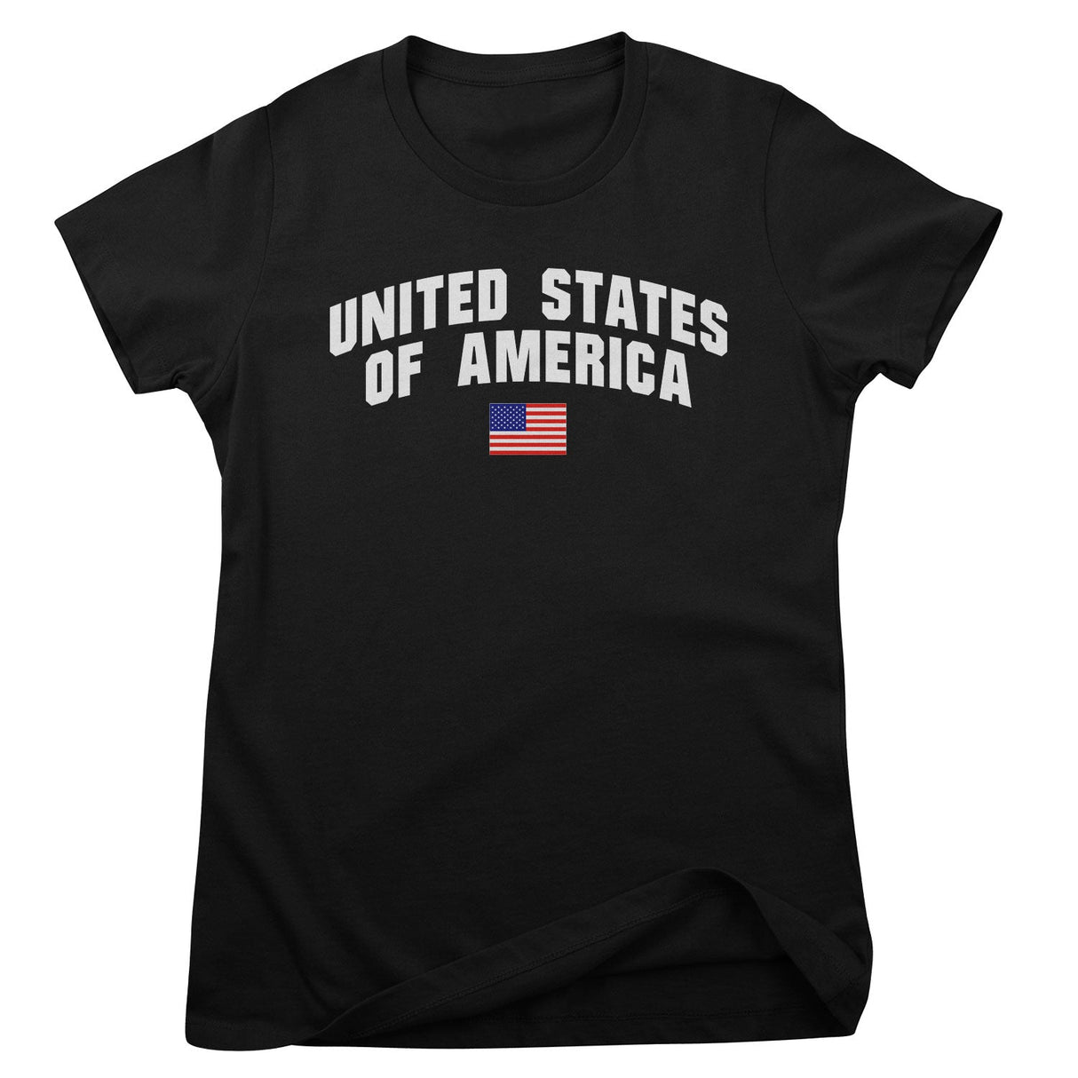 United States of America Flag Girly Tee
