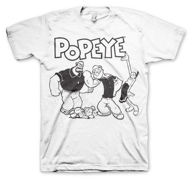 Popeye Group T-Shirt Big & Tall T-Shirt