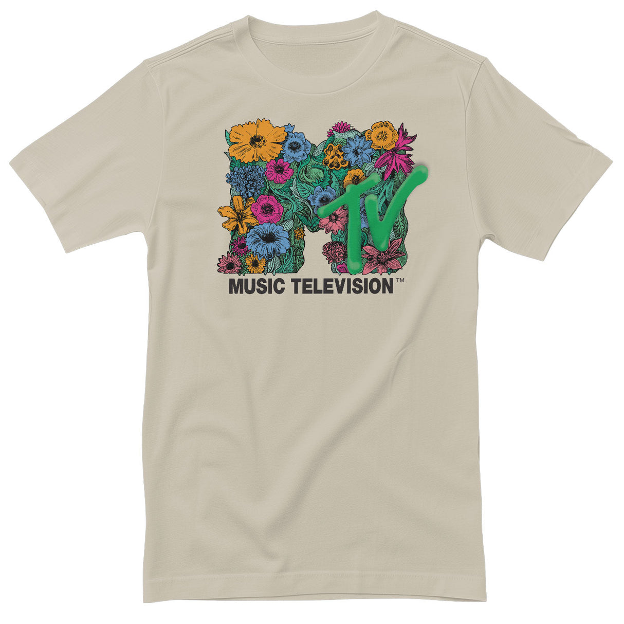 MTV Flower Bouquet Logo T-Shirt