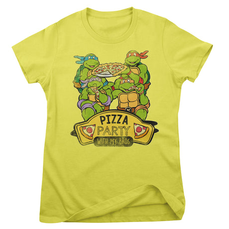 Pizza Party With My Bros Girly Tee