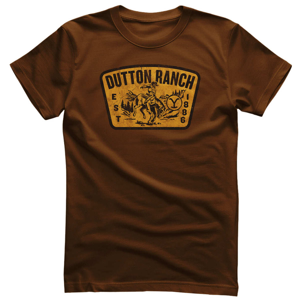 Yellowstone - Washed Dutton Ranch Patch T-Shirt