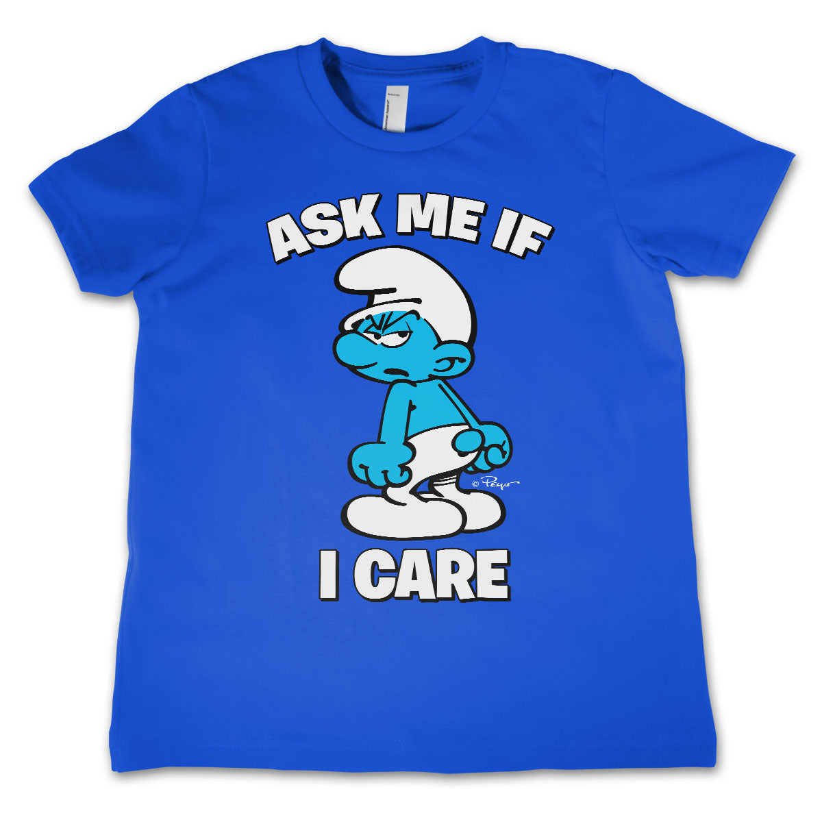 The Smurfs - Ask Me If I Care Kids Tee