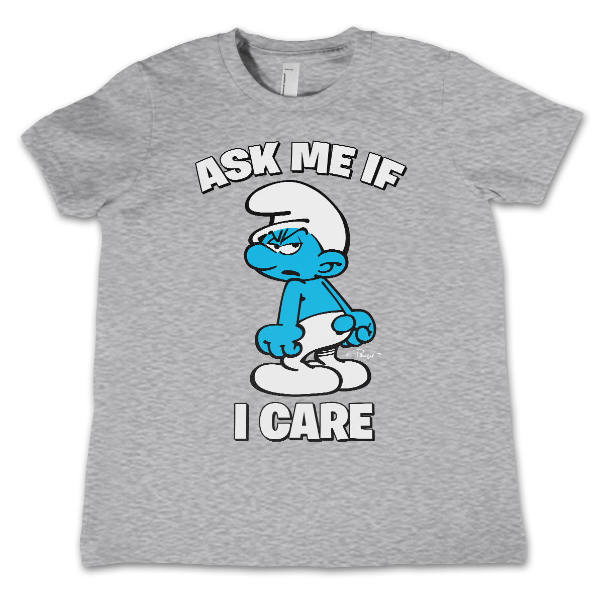 The Smurfs - Ask Me If I Care Kids Tee