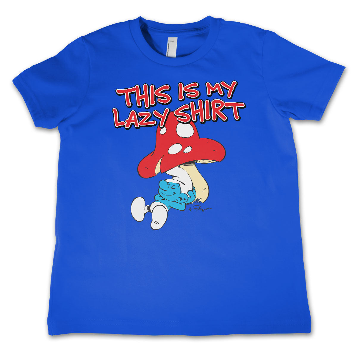 The Smurfs - This Is My Lazy Shirt Kids Tee