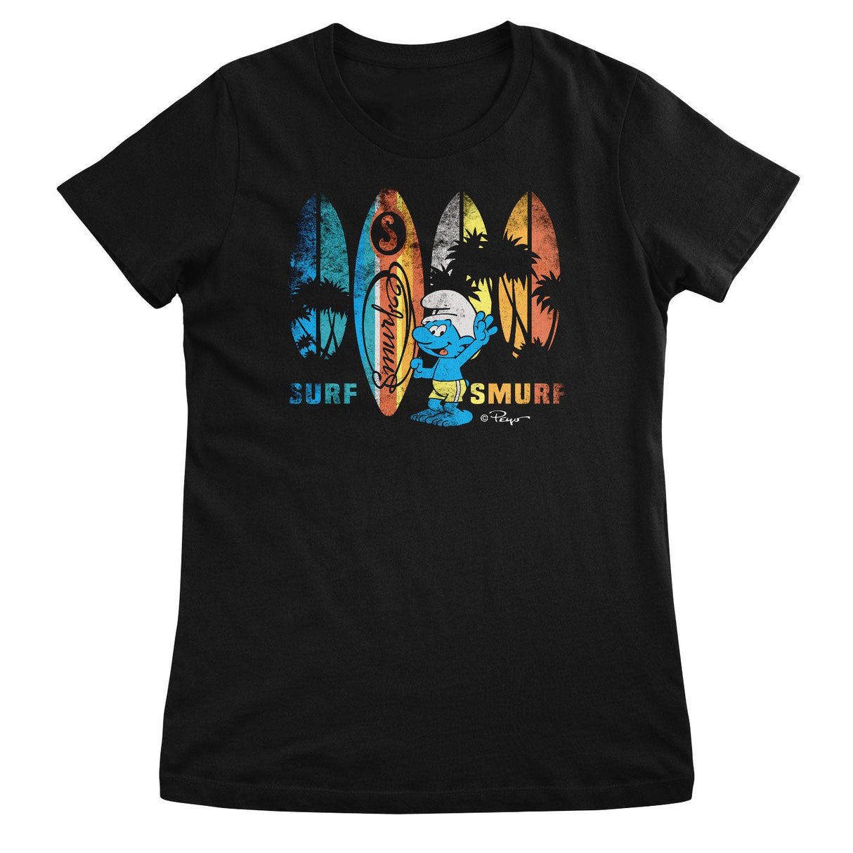 Surf Smurf Girly Tee