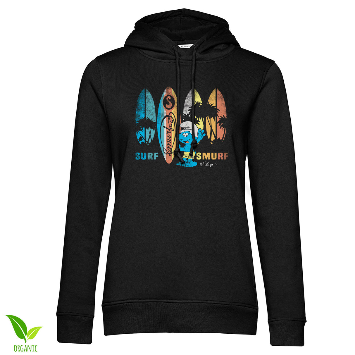 Surf Smurf Girly Hoodie