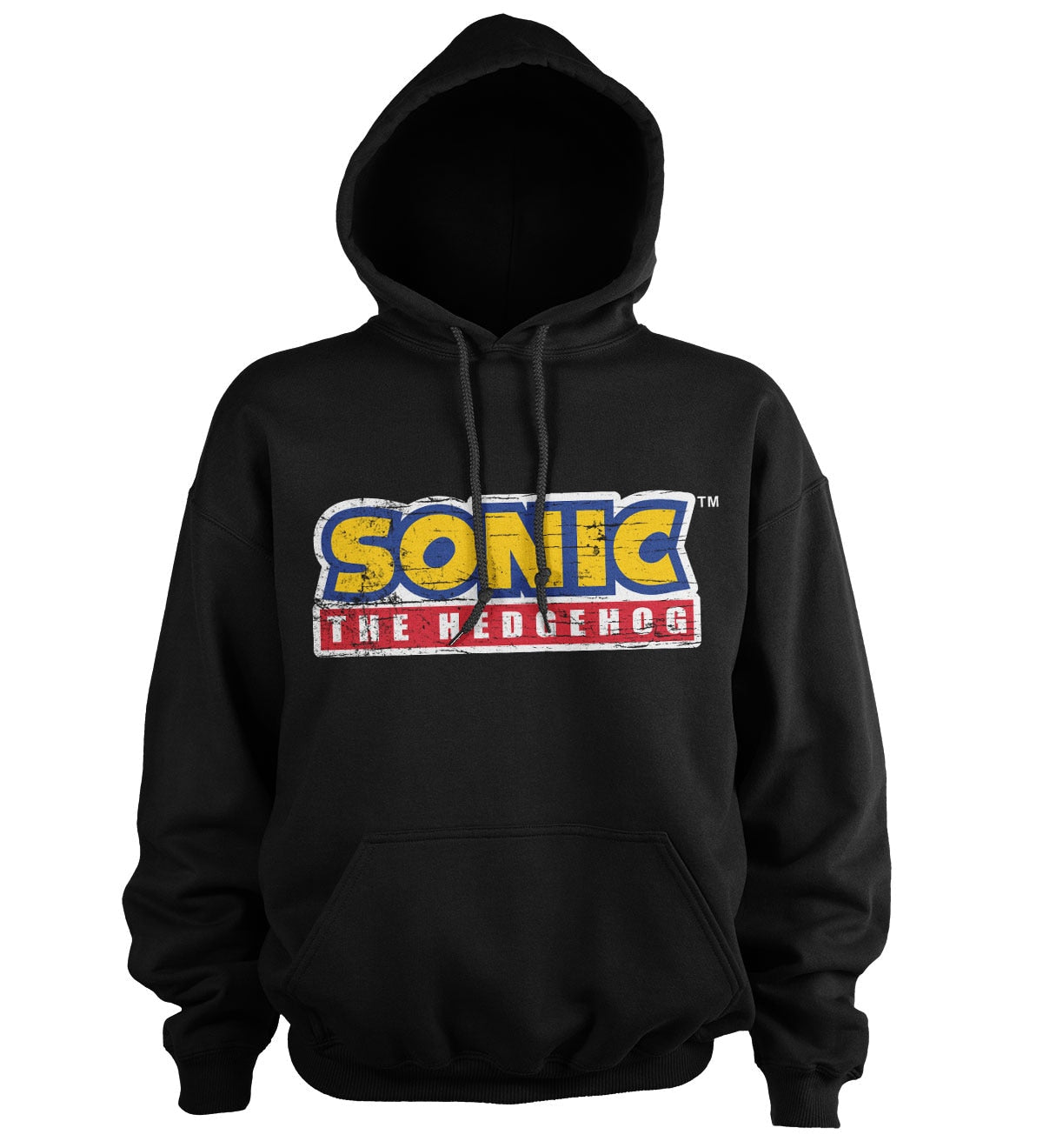 Sonic The Hedgehog Cracked Logo Big & Tall Hoodie