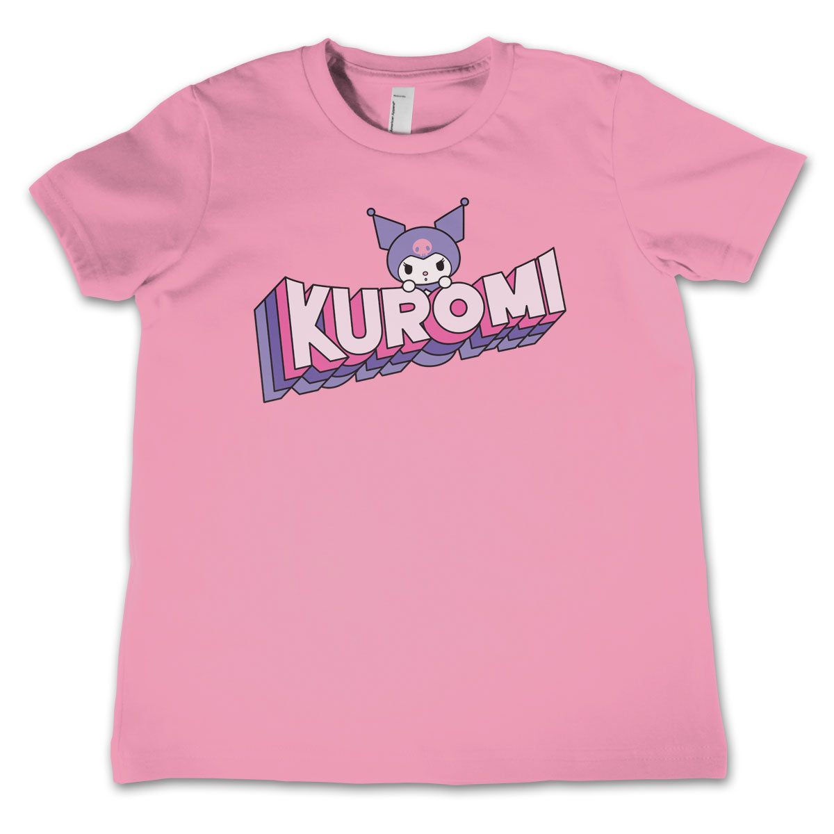 Kuromi Retro Pop Logo Kids Tee