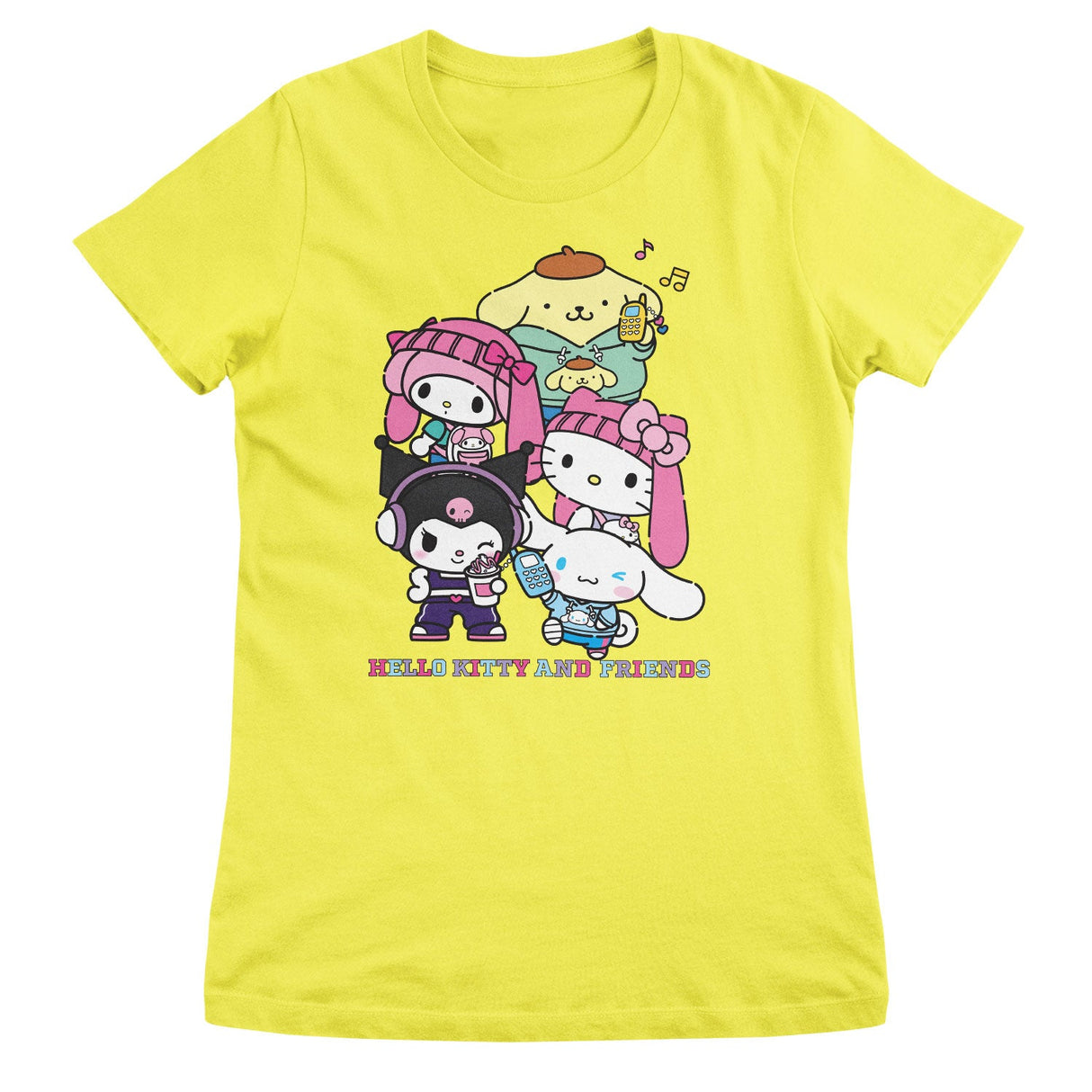 Hello Kitty and Friends Stacked Gang Girly Tee