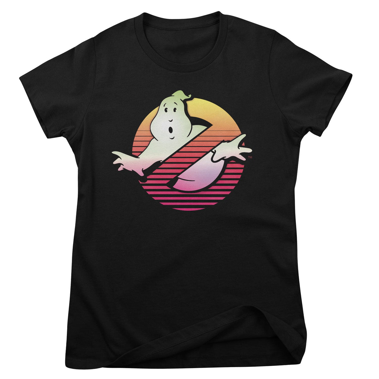 Ghostbusters Retro 80's Logo Girly Tee