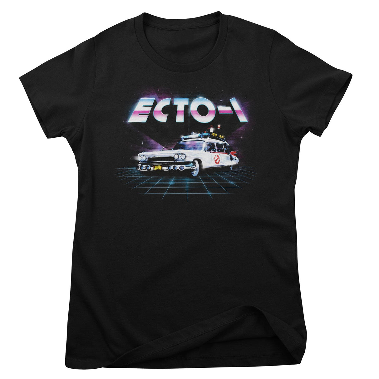 ECTO-1 80's Neon Grid Girly Tee