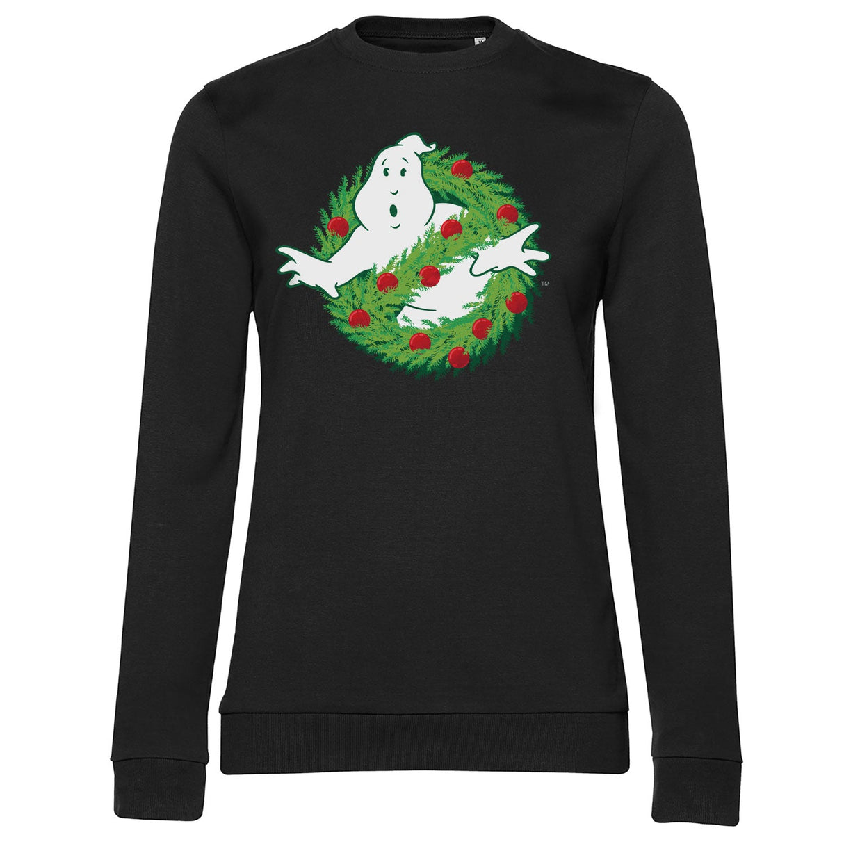 Ghostbusters Christmas Logo Girly Sweatshirt