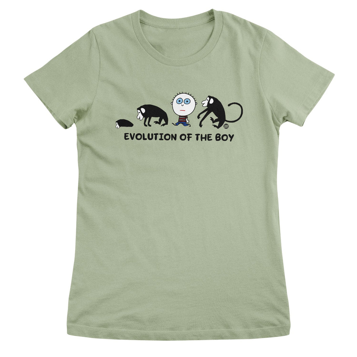 Evolution Of The Boy - ToddArt Girly Tee