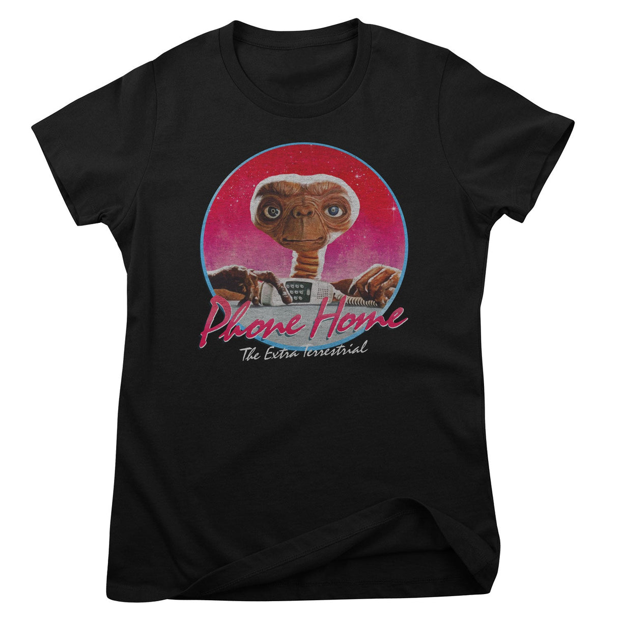 E.T. Phone Home Retro Circle Girly Tee