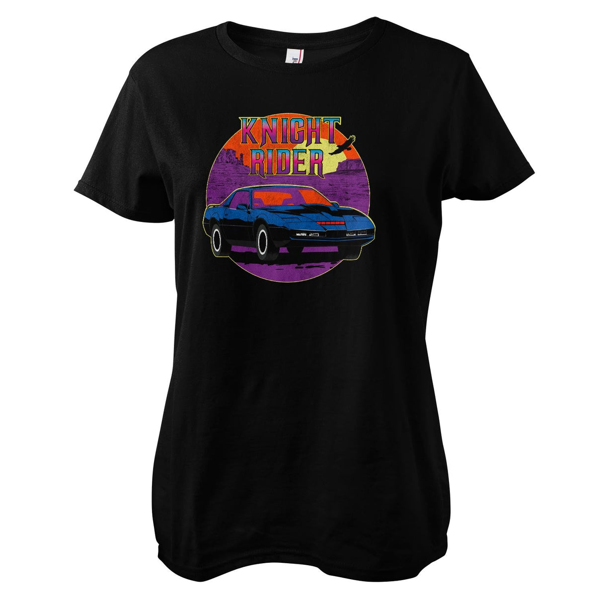 Kight Rider Retro Sunset Girly Tee