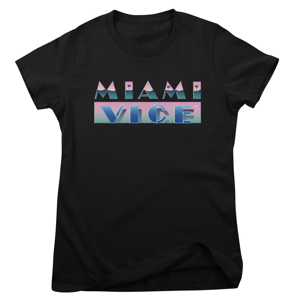 Miami Vice Airbrush Logo Girly Tee