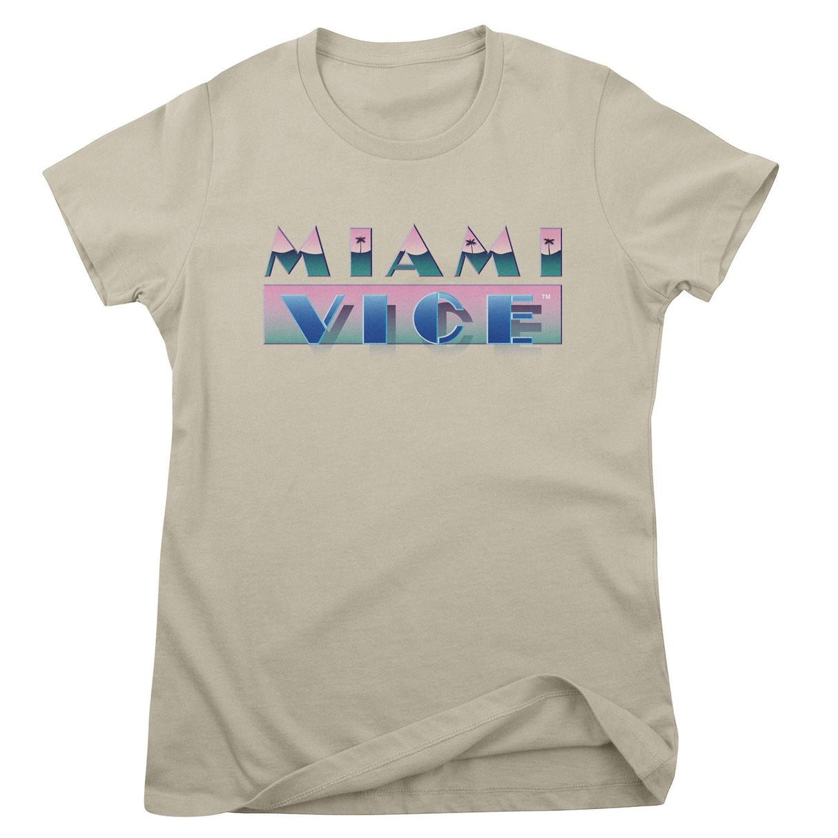 Miami Vice Airbrush Logo Girly Tee