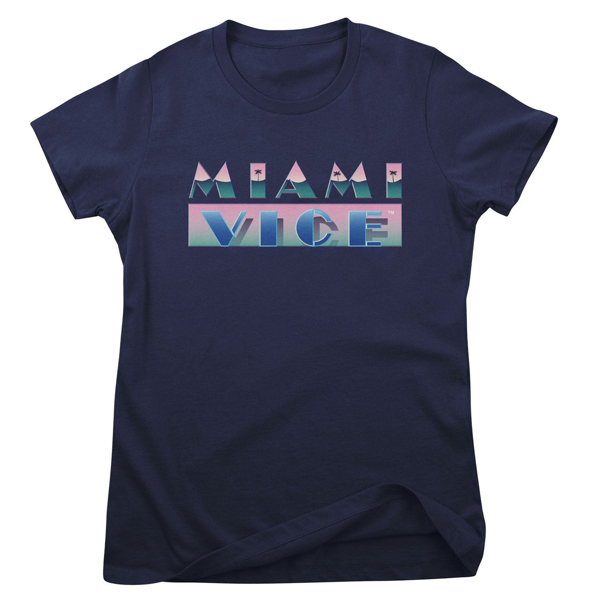 Miami Vice Airbrush Logo Girly Tee